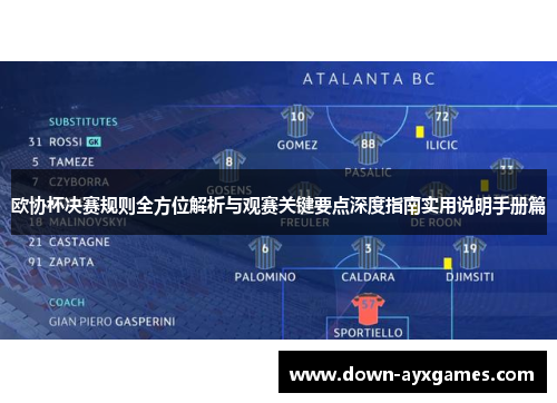 欧协杯决赛规则全方位解析与观赛关键要点深度指南实用说明手册篇