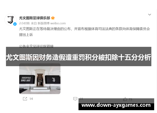 尤文图斯因财务造假遭重罚积分被扣除十五分分析